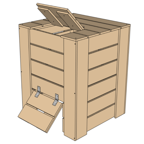 Guide de montage PDF - Composteur bois 80x80