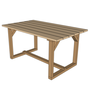 Guide de montage PDF - Table extérieure 150x90